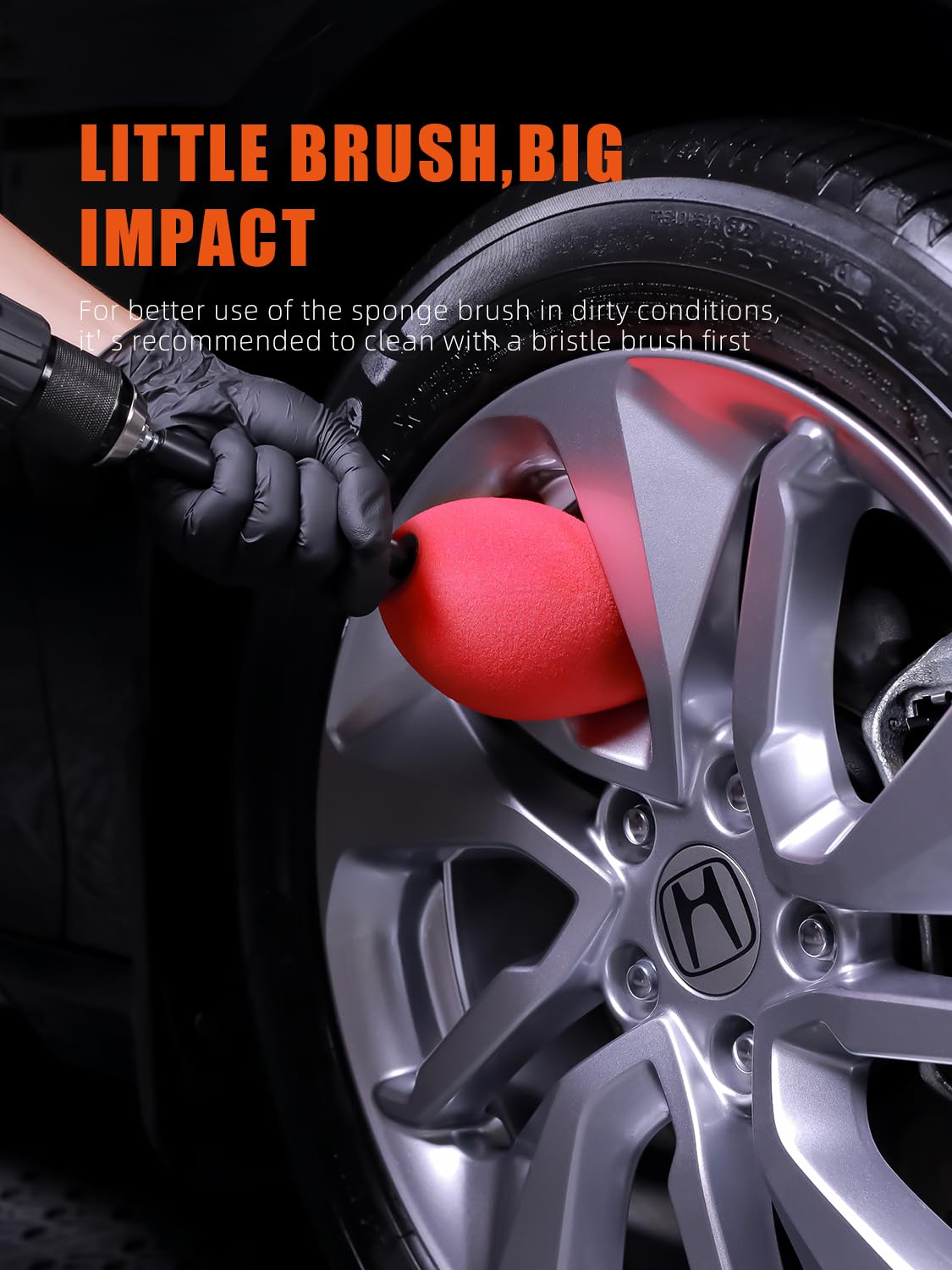 SPTA tool accessing lug nut hole demonstrating precise reach and safe finish