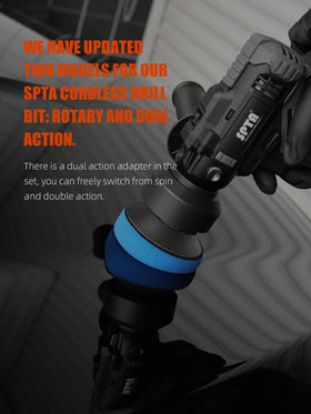 SPTA handheld size comparison illustrating portable cordless convenience