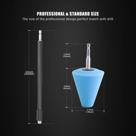 SPTA cone attached to household drill demonstrating quick drill compatibility and efficiency