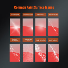 SPTA before and after polishing demonstrating improved gloss