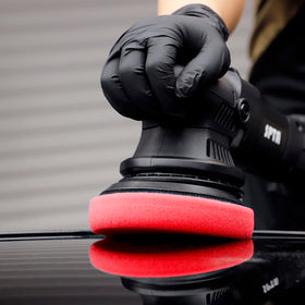 SPTA Red T10 three-pack staged with polisher and bottles for ready-to-use convenience