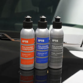 SPTA polished panel reflecting light to show sealant protection and shine