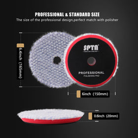 SPTA wool pad fabric close-up revealing natural fibers for faster cutting performance