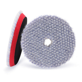 SPTA wool pad front packaging showing two coarse 6-inch buffing pads and benefits