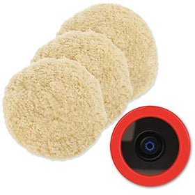 SPTA front view of wool pad showing durable face for fast cutting