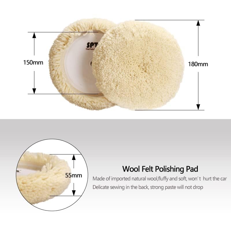 SPTA wool pad polishing car bonnet demonstrating rapid oxidation removal