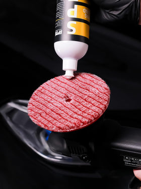 SPTA pad next to ruler showing 150mm diameter scale for compatibility