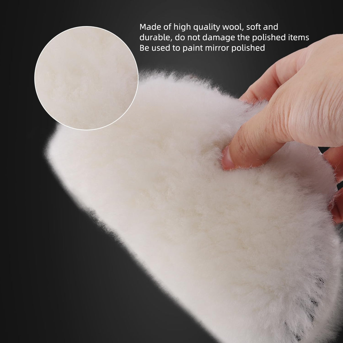 SPTA wool pads after washing demonstrating reusable, long-lasting advantage