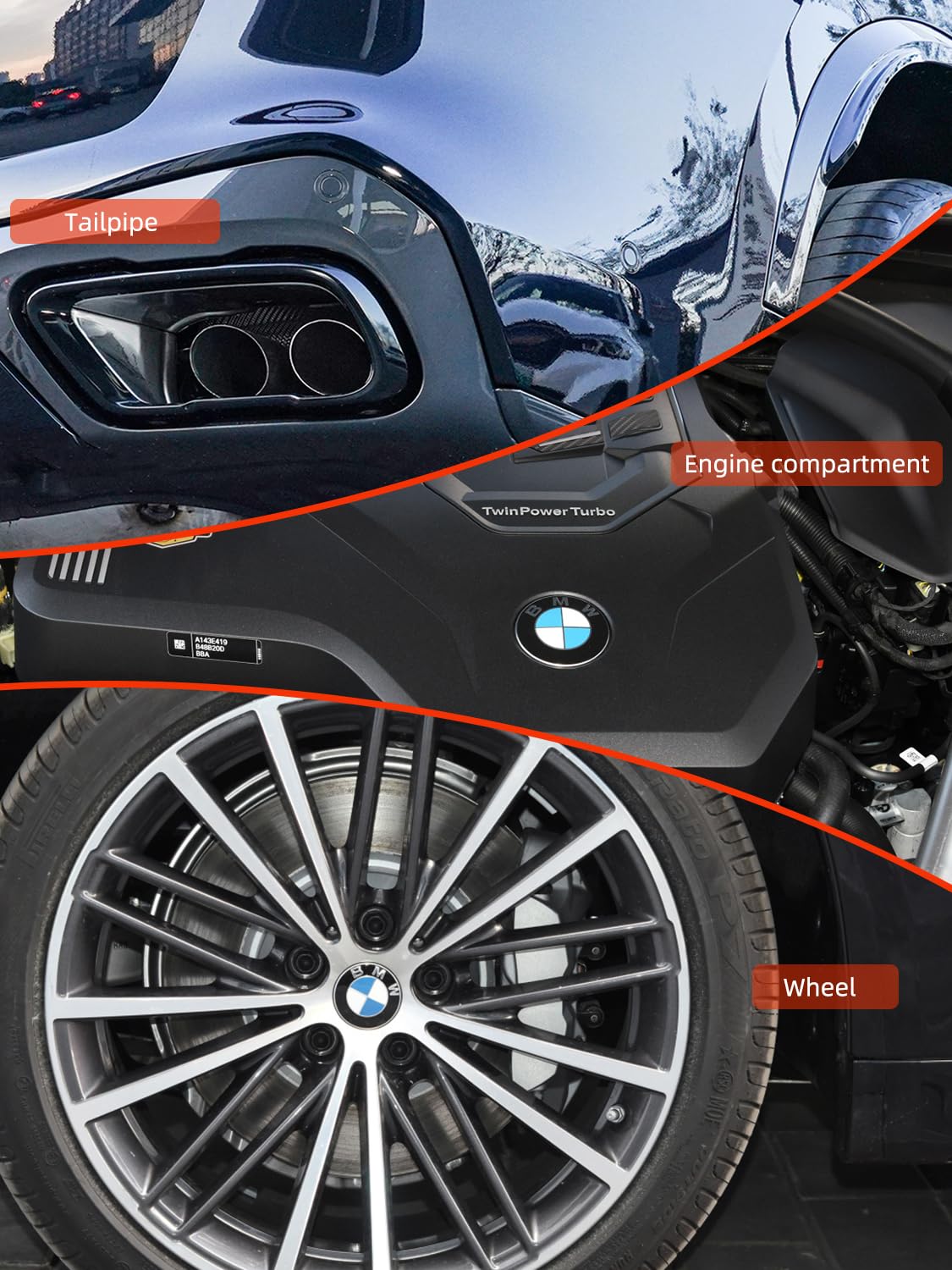 SPTA brush scrubbing wheel spokes and inner barrel, removes brake dust effectively