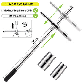 Spurtar extended handle detail displaying extra leverage advantage