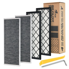 Spurtar front packaging showing four grey filters and clear fitment benefit