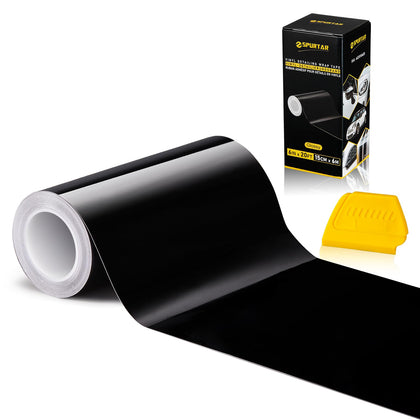 Spurtar gloss black roll front packaging showing roll size and finish benefit