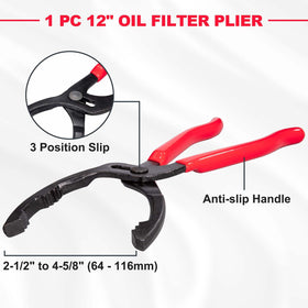 Spurtar size comparison with an oil filter to illustrate correct band choice and fitment