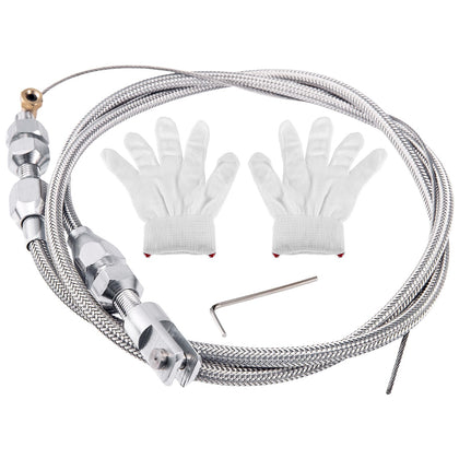 Spurtar front packaging showing complete throttle cable kit and tools for easy install