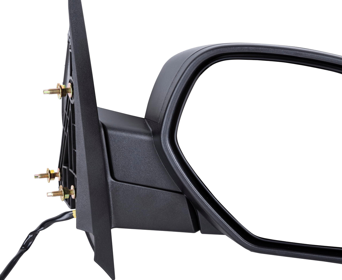 spydchack mirror installed on Silverado passenger side demonstrating direct-fit benefit