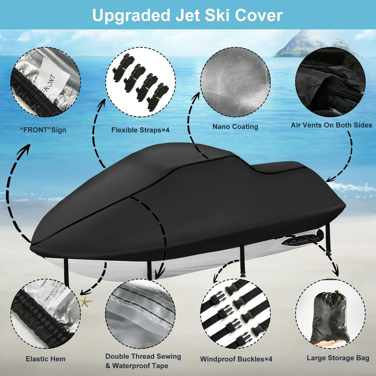 SRIMMIT buckles and straps detail ensuring windproof secure fastening