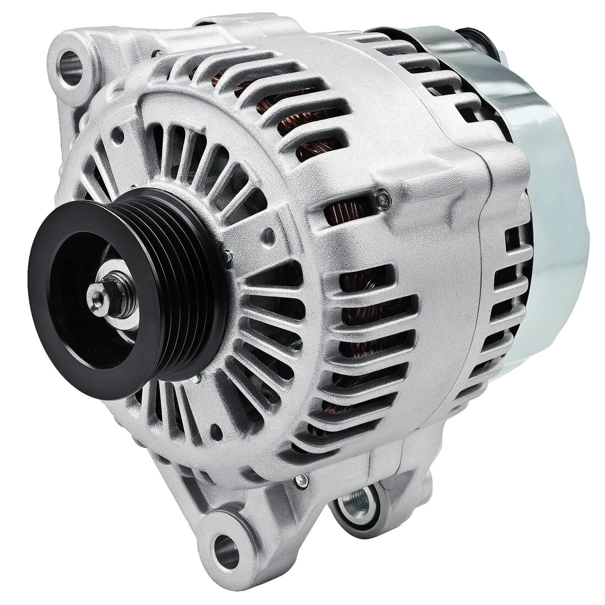 srosant alternator front view showing housing and pulley benefit reliable fit