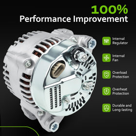srosant alternator internal fan and regulator detail showing cooling efficiency
