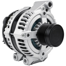 srosant front view alternator showing full housing and mounting, assures direct-fit replacement