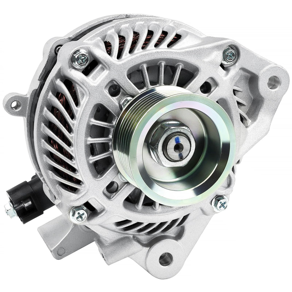 srosant front view alternator showing full housing and fitment benefit