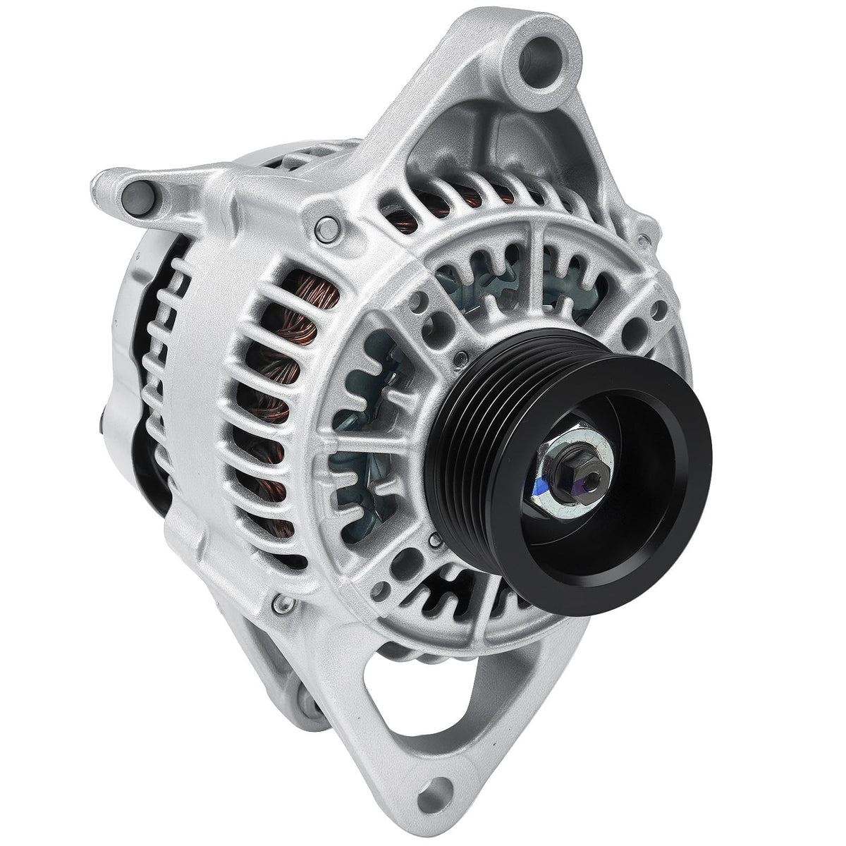 srosant alternator front view showing complete housing and fitment benefit