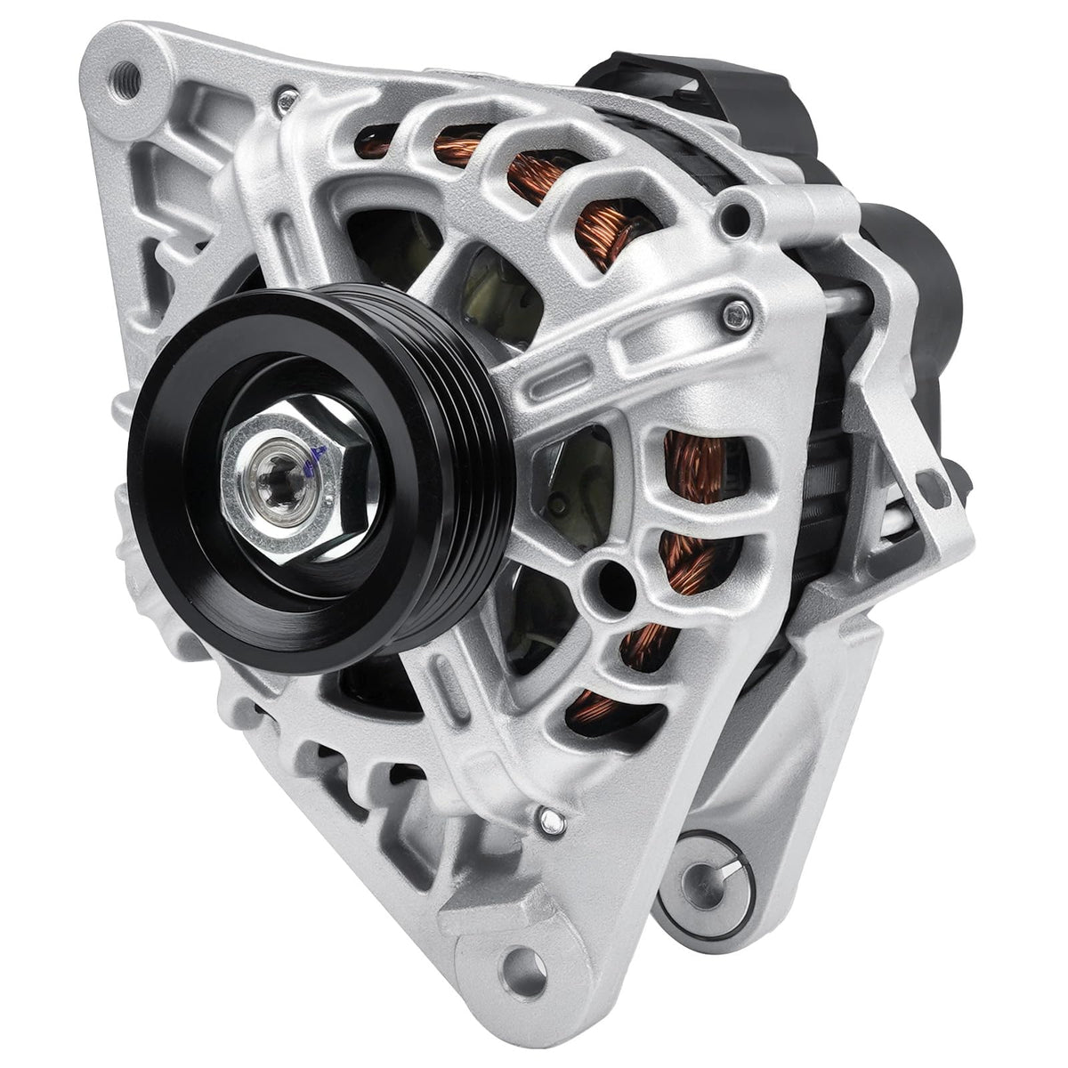 srosant front view packaging showing a ready-to-install alternator and clear fitment benefit