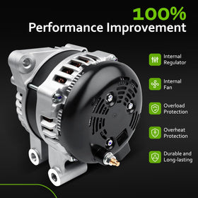 srosant alternator installed under hood demonstrating proper fit and restored charging