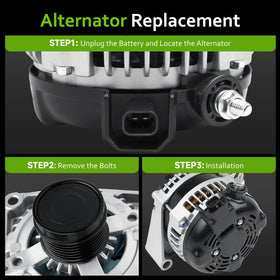 srosant alternator packaging and accessories showing protected shipment benefits