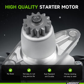 srosant starter installed in engine bay demonstrating direct-fit replacement