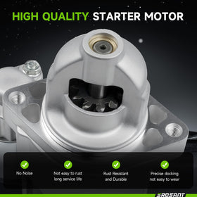 srosant starter installed on a Kawasaki engine for easy replacement