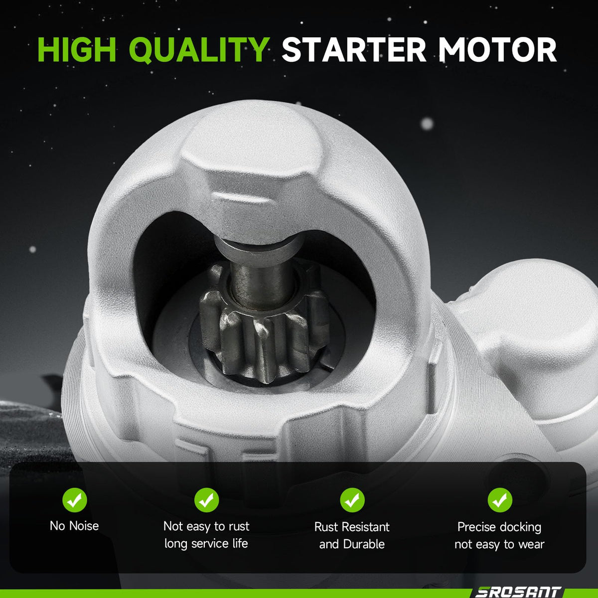 srosant starter installed under hood restoring dependable engine start