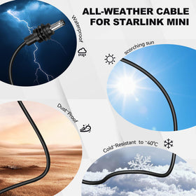 Srotime lifestyle RV rooftop setup with Starlink Mini, supports mobile internet on trips