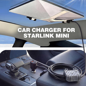 Srotime long 16.4ft cable stretched out, gives flexible Starlink Mini placement