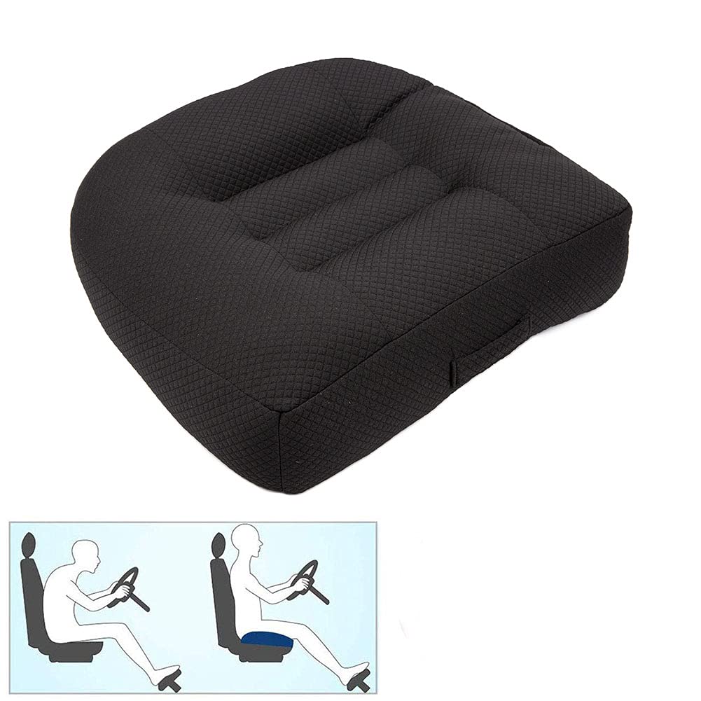 Srutirbo front view of booster cushion showing shape and seat lift benefit