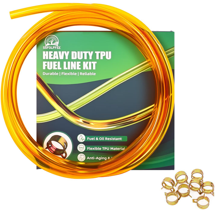 SSFOLPFEE front view of hose kit showing 10ft roll and eight clamps for reliable repairs