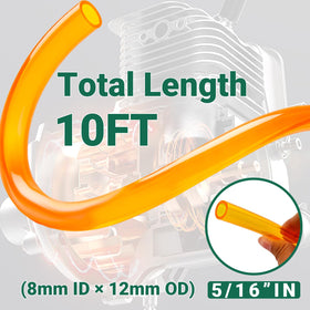 SSFOLPFEE close-up of TPU hose texture highlighting flexibility and fuel resistance