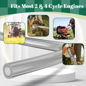 SSFOLPFEE hose installed on a lawn mower fuel fitting demonstrating secure, leak-free connection