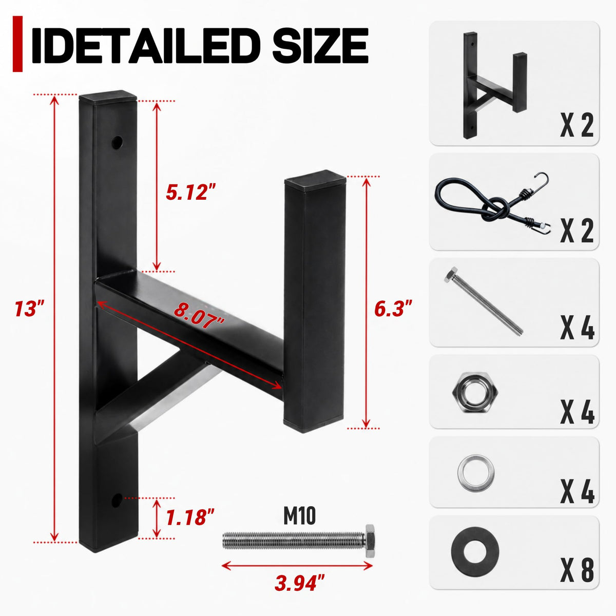 Sskzchh close-up of triangular steel bracket showing heavy-duty support