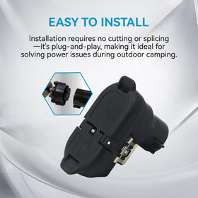 SsllZdq 4-pin flat connector detail for reliable lighting and brake signals