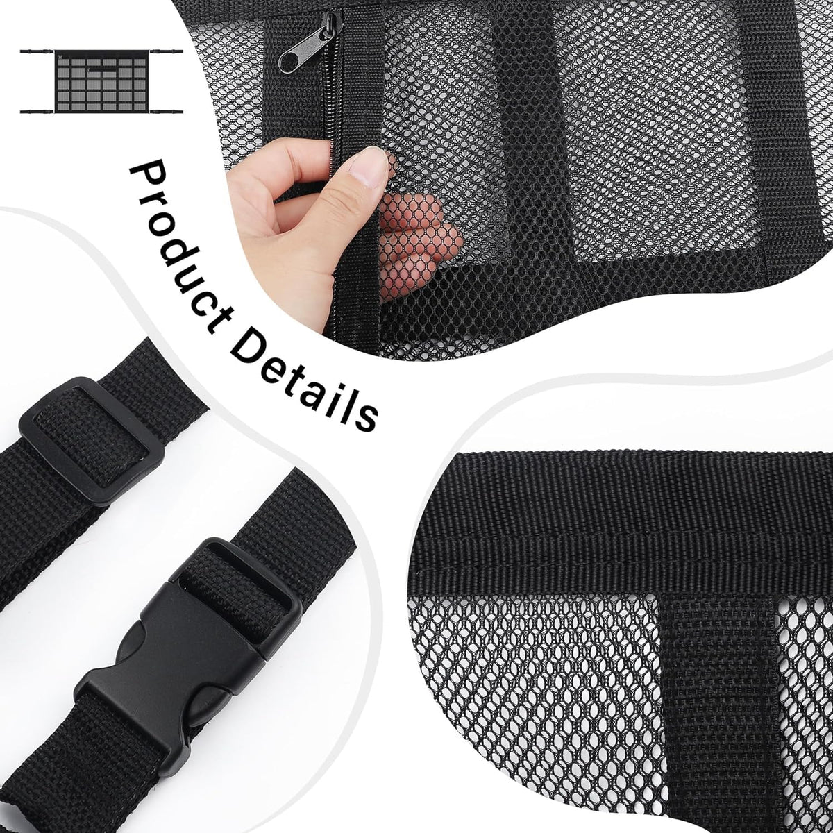 SSNNUU zippered pocket detail keeping small items secure and easy to access