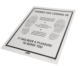 SSWBasics label close-up showing 17" x 22" size for easy identification