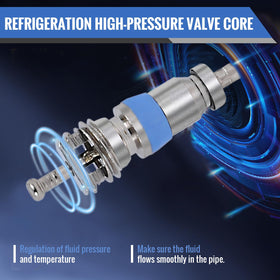 ST shengtuo valve core installed on HVAC service port for fast maintenance
