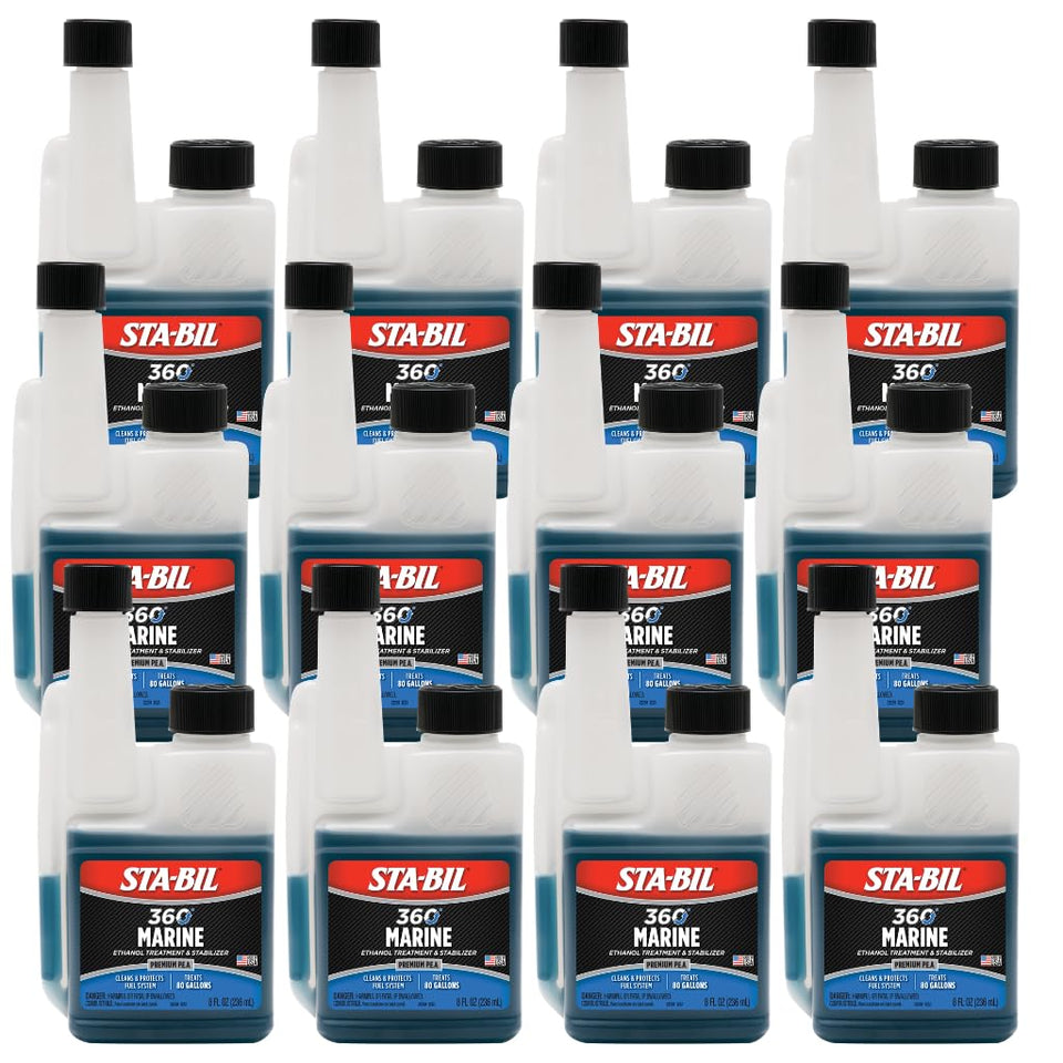 STA-BIL 360 front packaging showing label and benefits for cleaner fuel