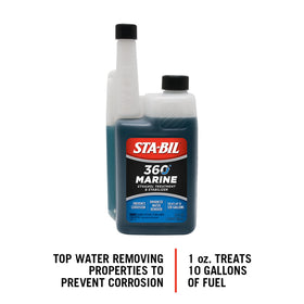 STA-BIL 360 back label with directions and usage instructions