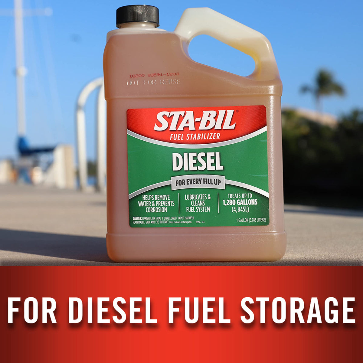 Close-up of STA-BIL liquid texture demonstrating concentrated formula performance.