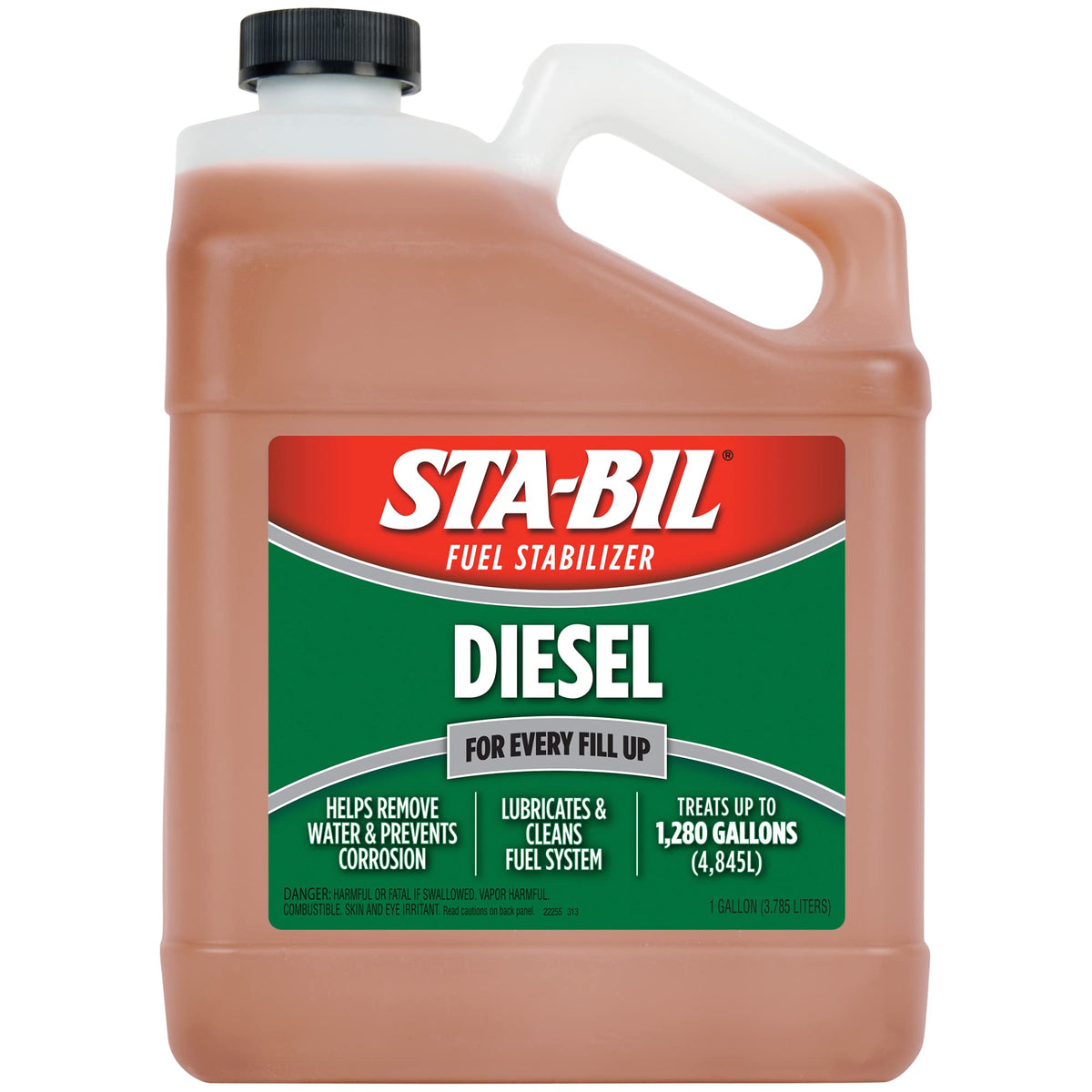 STA-BIL front label showing product name and gallon size for clear identification.