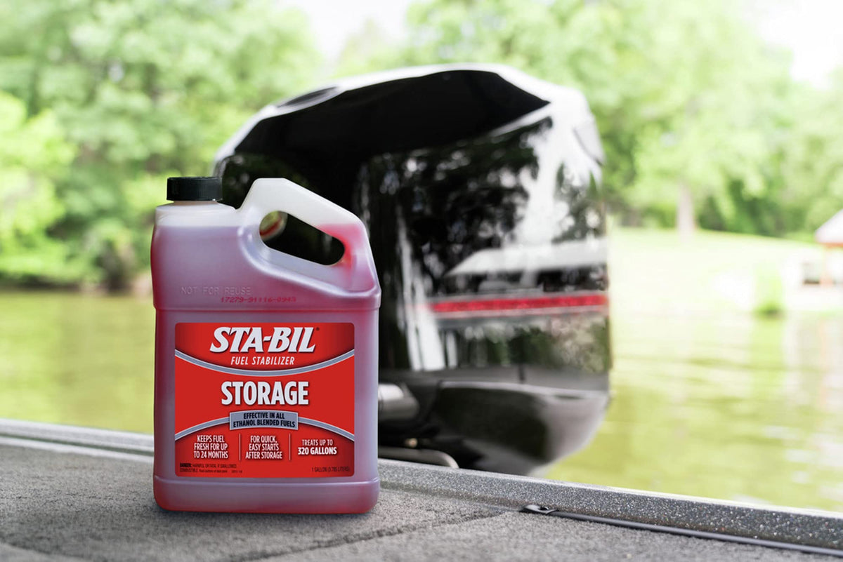 STA-BIL storage back label with production code to show expiration and dating details