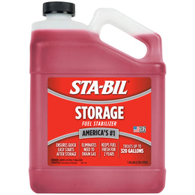 STA-BIL storage front label showing product and benefits for long-term fuel preservation