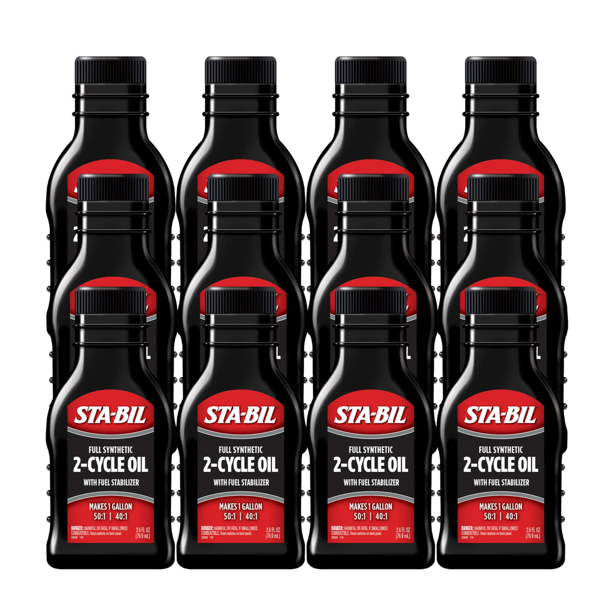 STA-BIL front packaging showing 12-pack and ready-to-pour convenience
