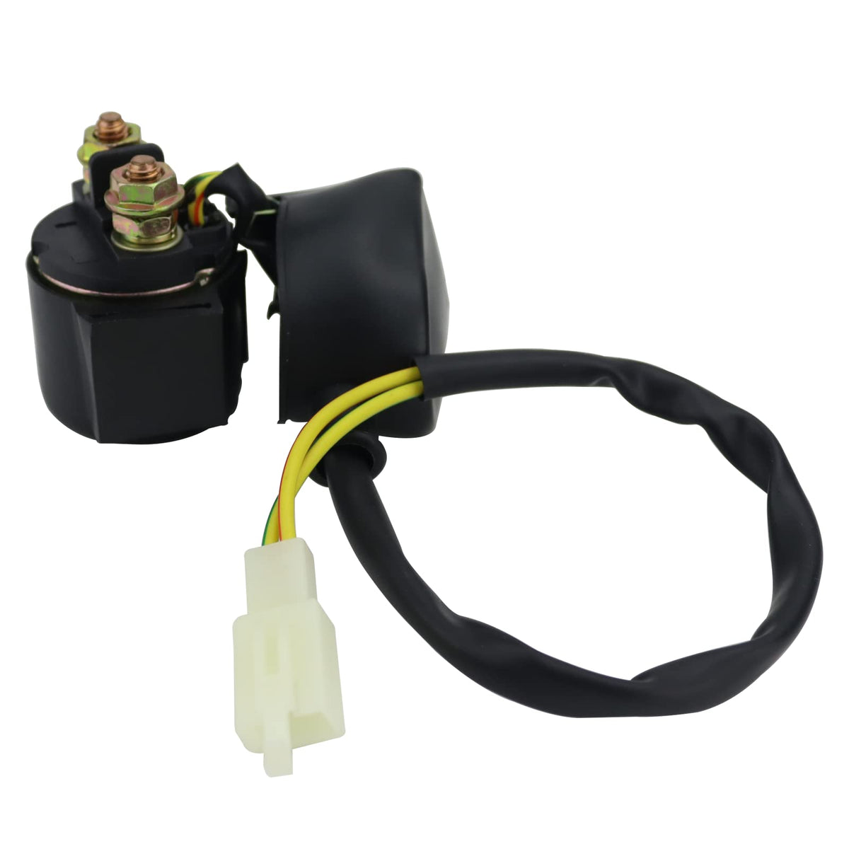 STABSOLI kit laid out including starter, solenoid, CDI, screws and wrench